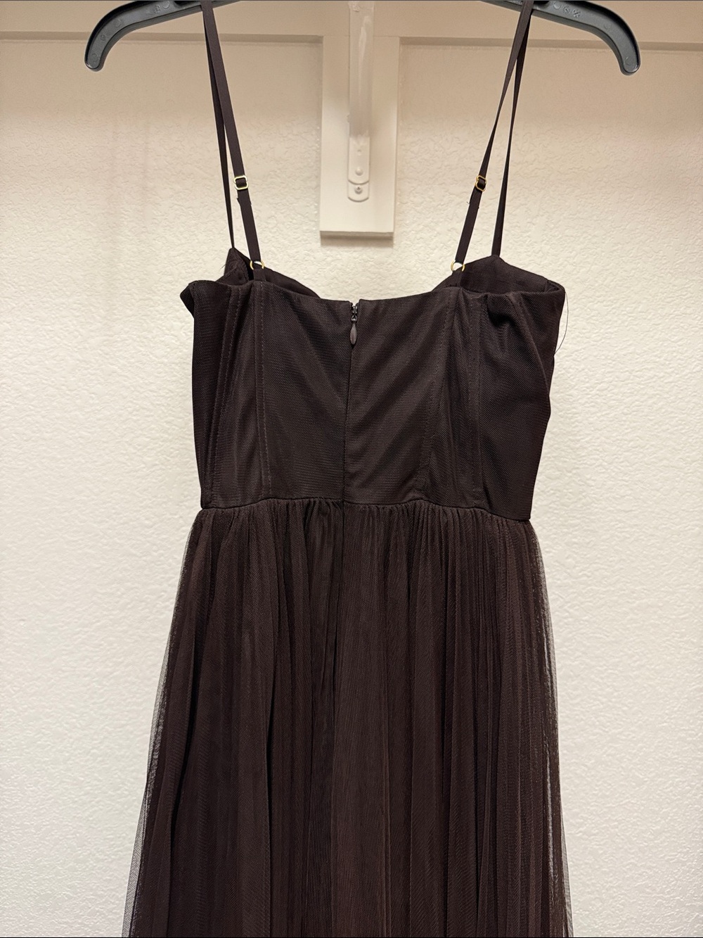 Hutch Brown Tulle Maxi Dress - Picture 6 of 10